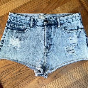Forever 21 High Rise Denim Shorts